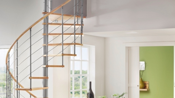Railings for spiral staircases