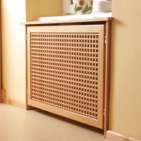Radiator cover with hanging element
