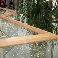 1000 metres balustrade handrail for Galery Šantovka 
