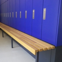 Benches in  swimming centre 